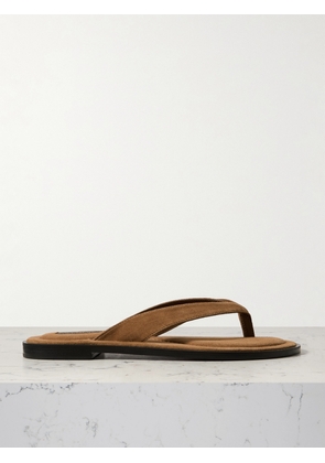 A Emery - Morgan Suede Flip Flops - Brown - IT35,IT36,IT37,IT38,IT39,IT40,IT41,IT42