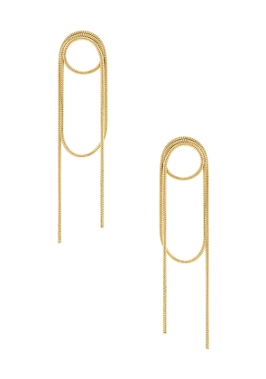Amber Sceats Fletcher Earrings in Metallic Gold.