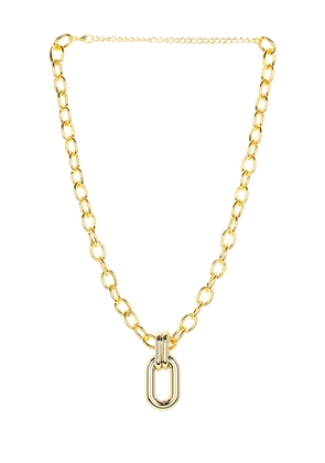 Amber Sceats Chester Necklace in Metallic Gold.