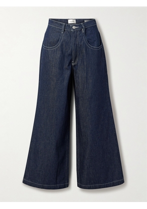 FRAME - + Net Sustain Skater High-rise Wide-leg Jeans - Blue - 23,24,25,26,27,28,29,30,31,32
