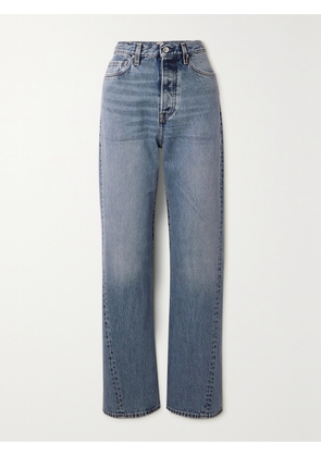 TOTEME - Twisted Seam High-rise Straight-leg Jeans - Blue - 24,25,26,27,28,29,30,31,32