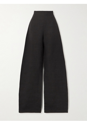 Cortana - Fania Linen And Wool-blend Wide-leg Pants - Blue - FR 34,FR 36,FR 38,FR 40,FR 42,FR 44