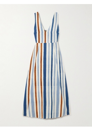 Emporio Sirenuse - Nellie French Striped Cotton Maxi Dress - Blue - IT38,IT40,IT42,IT44,IT46,IT48,IT50