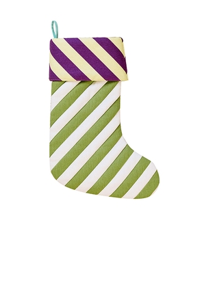 Dusen Dusen Holiday Stocking in Green,Purple.