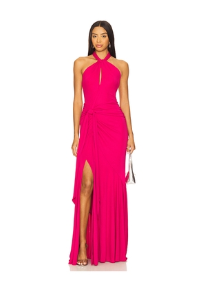 Cinq a Sept Gulliame Gown in Fuchsia. Size 0. Also in 00, 2, 6, 8.