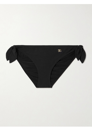 Dolce & Gabbana - Embellished Bikini Briefs - Black - 1,2,3,4,5