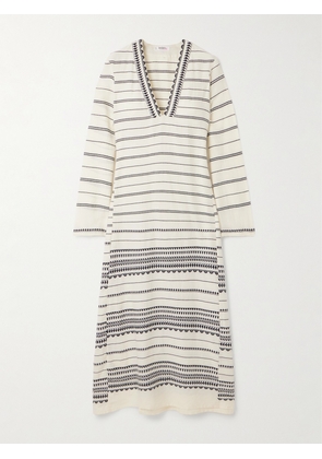 lemlem - Theodora Cotton Kaftan - Ecru - x small,small,medium,large