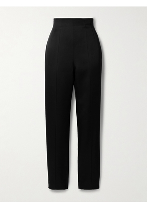 KHAITE - Lenn High-rise Crepe Pants - Black - US0,US2,US4,US6,US8,US10,US12