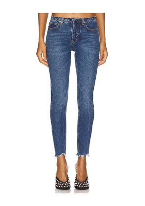 Alexander Wang Low Rise Skinny Jean in Blue. Size 26. Also in 27, 28, 30.
