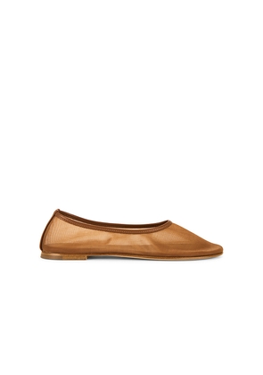 Dear Frances Balla Mesh Flat in Cognac. Size 36. Also in 37, 41.