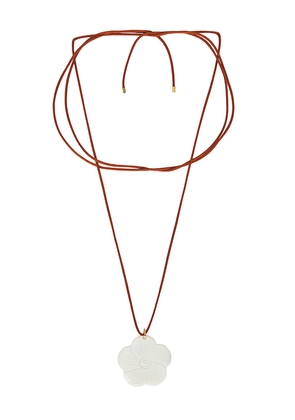 ANNI LU Flower On A String Choker in Ivory.
