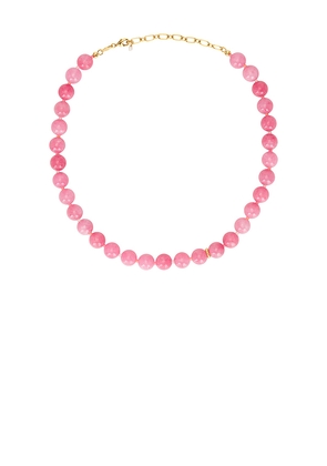 ANNI LU Ball Necklace in Pink.