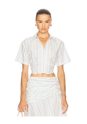 Camila Coelho Teagan Top in White. Size L. Also in XXS, XS, S, M.