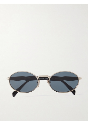 Prada Eyewear - Oval-frame Acetate And Gold-tone Sunglasses - One size