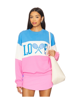 BEACH RIOT Devyn Oversized Sweatshirt in Pink. Size L. Also in XS, S, M, XL.