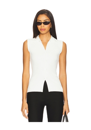 ALL THE WAYS Elanor Button Up Top in White. Size L. Also in XS, S, M.