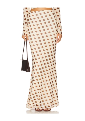 AFRM Tegan Skirt in Cream. Size 1X. Also in L, M, XL, XXS.