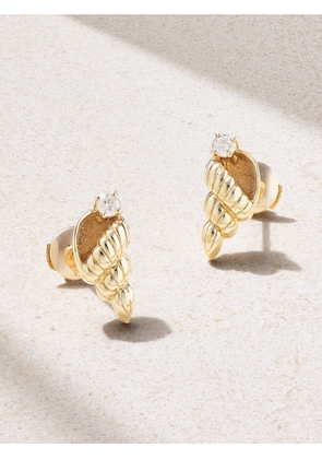 Yvonne Léon - 9-karat Gold Diamond Earrings - One size
