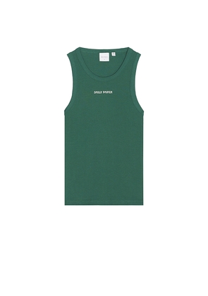 Daily Paper Rib Tank Top in Green. Size L. Also in S, M, XL/1X.