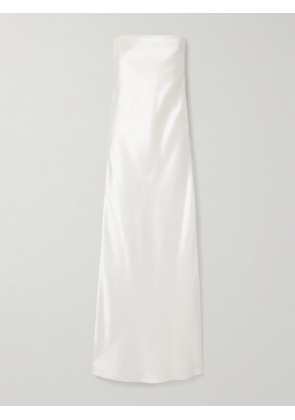 Salon 1884 - + Net Sustain Linea Strapless Silk Gown - Cream - FR 34,FR 36,FR 38,FR 40,FR 42,FR 44