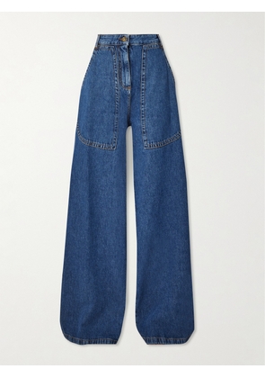 Etro - High-rise Wide-leg Cargo Jeans - Blue - 24,25,26,27,28,29,30,31,32,33,34