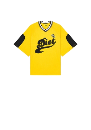 Diet Starts Monday League Tee in Yellow. Size L. Also in S, M, XL/1X.