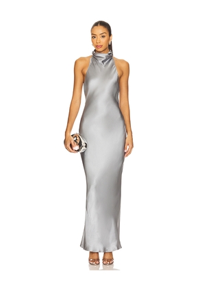 ANINE BING Eliana Dress in Light Grey. Size L. Also in XS.