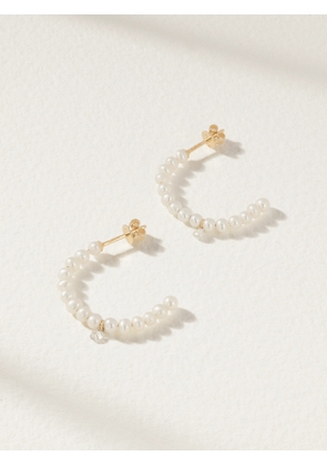 Persée - 18-karat Gold, Pearl And Diamond Earrings - One size