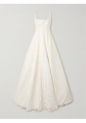 Halfpenny London - Dominique Lace And Crepe Gown - Ivory - 1,2,3,4,5