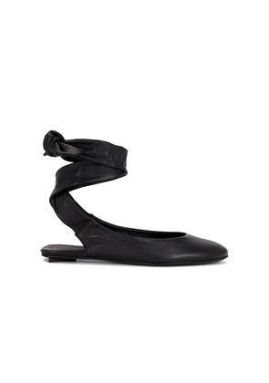 THE ATTICO Cloe Ballerina Flat in Black. Size 36. Also in 40, 41, 36.5, 37.5, 38, 38.5, 37, 39, 39.5.