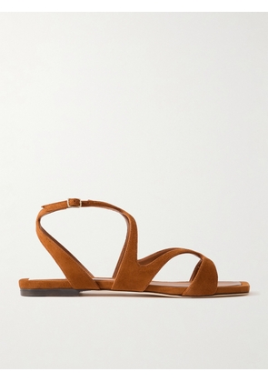Jimmy Choo - Ayla Suede Sandals - Brown - IT34,IT35,IT36,IT36.5,IT37,IT37.5,IT38,IT38.5,IT39,IT39.5,IT40,IT40.5,IT41,IT42,IT43
