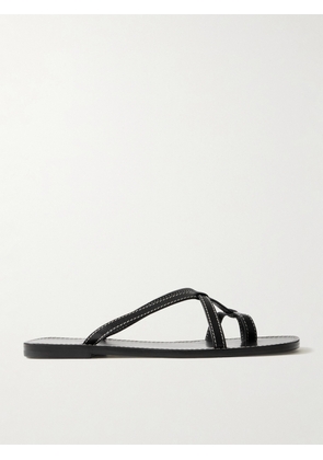 The Row - Link Leather Sandals - Black - IT36,IT36.5,IT37,IT37.5,IT38,IT38.5,IT39,IT39.5,IT40
