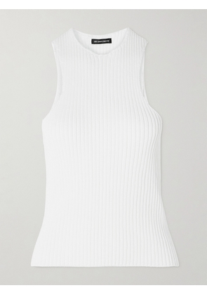 ANN DEMEULEMEESTER - Noya Ribbed Cotton Tank - White - x small,small,medium,large,x large