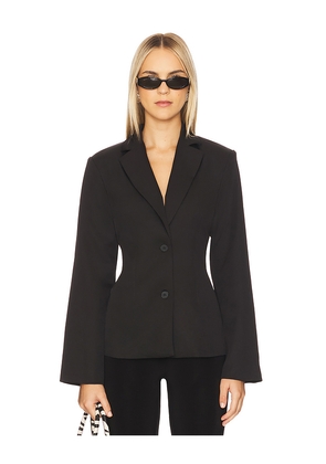 ALL THE WAYS Valerie Open Back Blazer in Black. Size L. Also in M, S, XL, XS, XXS.