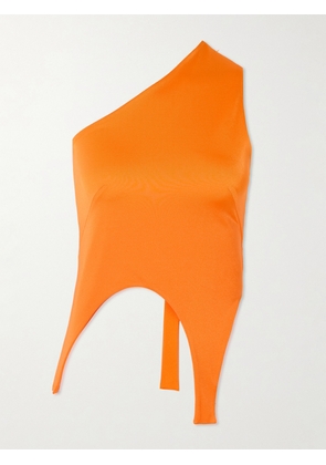 Marie Adam-Leenaerdt - One-shoulder Asymmetric Jersey Top - Orange - FR 34,FR 36,FR 38,FR 40,FR 42