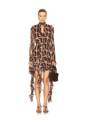 Alexis Amalia Dress in Brown. Size L. Also in S.