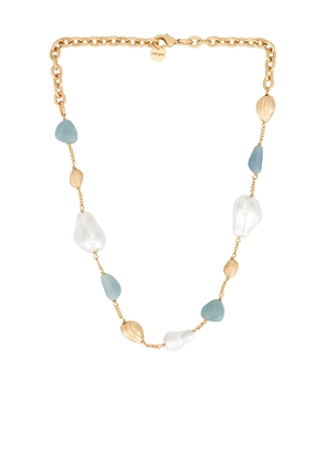 Cult Gaia Verona Choker in Baby Blue,Ivory.