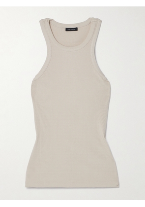 GOLDSIGN - Laurel Ribbed-knit Tank - Ecru - x small,small,medium,large,x large