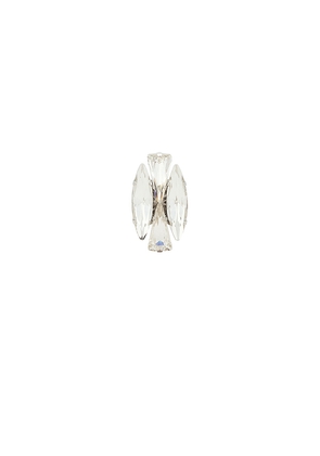 Anton Heunis Gem Cluster Ring in Metallic Silver.