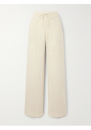 FORTELA - Jaleh Linen Straight-leg Pants - Off-white - IT36,IT38,IT40,IT42,IT44,IT46