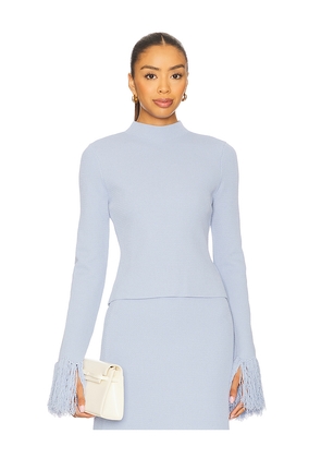 Clea Imogen Long Sleeve Knit Sweater in Baby Blue. Size L. Also in XS, S.