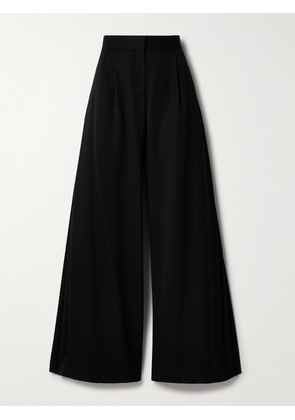 The Row - Paras Pleated Wool-twill Wide-leg Pants - Black - US8,US10