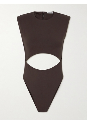 Alaïa - Cutout Swimsuit - Brown - FR 34,FR 36,FR 38,FR 40,FR 42,FR 44