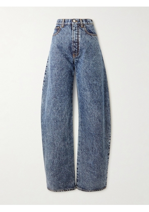 Alaïa - Acid-wash High-rise Barrel-leg Jeans - Blue - FR 34,FR 36,FR 38,FR 40,FR 42,FR 44,FR 46