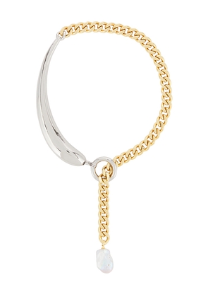 Demarson Maude Necklace in Metallic Gold.