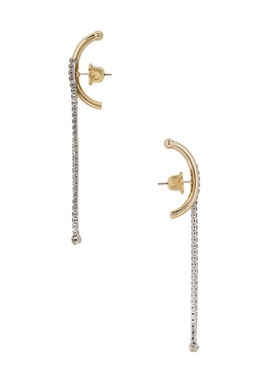 Demarson Melissa Earrings in Metallic Gold.