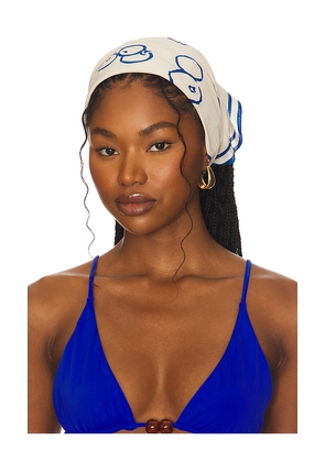 BEMBIEN Tableau Scarf in Blue.