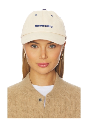 Araminta James Limoncello Cap in Cream.