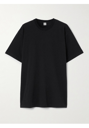 TOTEME - Cotton-jersey T-shirt - Black - xx small,x small,small,medium,large,x large