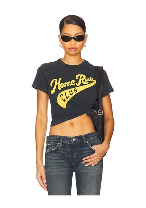 DAYDREAMER Home Run Club Vintage Tee in Charcoal. Size M. Also in XS, S.